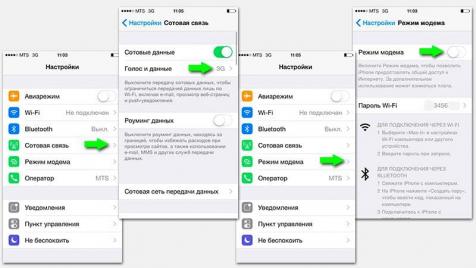 Айфон в качестве модема: оперативно и просто