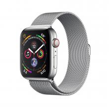 Apple Watch Silver  Series 4 44mm GPS+Cellular Aluminum Case with Silver Milanese Loop Apple Watch Silver  Series 4 44mm GPS+Cellular Aluminum Case with Silver Milanese Loop