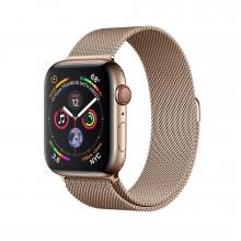 Apple Watch Space Gray Series 4 44mm GPS+Cellular Aluminum Case with Gold Milanese Loop Apple Watch Space Gray Series 4 44mm GPS+Cellular Aluminum Case with Gold Milanese Loop