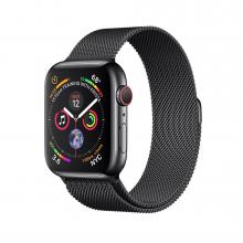 Apple Watch Gold Series 4 44mm GPS+Cellular Aluminum Case with Space Black Milanese Loop Apple Watch Gold Series 4 44mm GPS+Cellular Aluminum Case with Space Black Milanese Loop