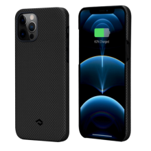Чехол Pitaka MagEZ Case для iPhone 12/12 Pro 6.1", черно-серый (шахматное плетение), кевлар (арамид) Чехол Pitaka MagEZ Case для iPhone 12/12 Pro 6.1", черно-серый (шахматное плетение), кевлар (арамид)