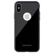Чехол бампер Jorita-Apple iPhone X Tempered Glass TPU Bumper Case (Black) Чехол бампер Jorita-Apple iPhone X Tempered Glass TPU Bumper Case (Black)