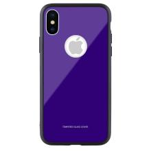 Чехол бампер Jorita-Apple iPhone X Tempered Glass TPU Bumper Case (Blue) Чехол бампер Jorita-Apple iPhone X Tempered Glass TPU Bumper Case (Blue)