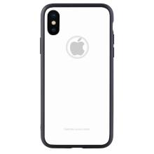 Чехол бампер Jorita-Apple iPhone X Tempered Glass TPU Bumper Case (White) Чехол бампер Jorita-Apple iPhone X Tempered Glass TPU Bumper Case (White)