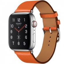 Apple Watch Hermes Series 5, 44mm Stainless Steel Case with Feu Epsom Leather Single Tour Apple Watch Hermes Series 5, 44mm Stainless Steel Case with Feu Epsom Leather Single Tour