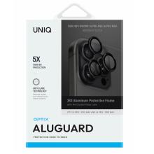 Защита объектива камеры стальной обод и сапфировое стекло UNIQ OPTIX PRIME IPHONE 16 Pro/ 16 Pro Max, металлический черный (BLACK) Защита объектива камеры стальной обод и сапфировое стекло UNIQ OPTIX PRIME IPHONE 16 Pro/ 16 Pro Max, металлический черный (BLACK)