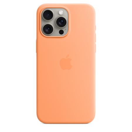 Чехол iPhone 15 Pro Max Silicone Case with MagSafe - Orange Sorbet Чехол iPhone 15 Pro Max Silicone Case with MagSafe - Orange Sorbet