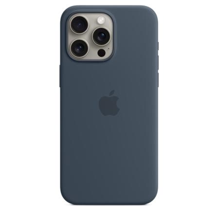 Чехол iPhone 15 Pro Max Silicone Case with MagSafe - Storm Blue Чехол iPhone 15 Pro Max Silicone Case with MagSafe - Storm Blue