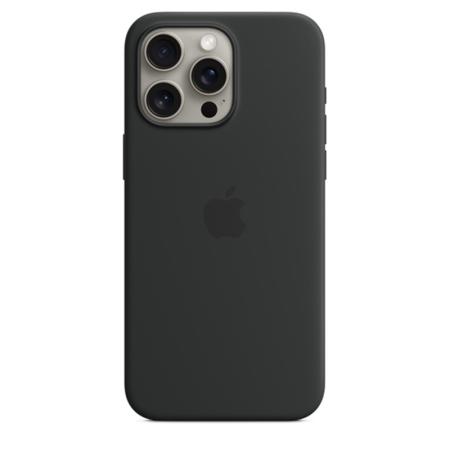 Чехол iPhone 15 Pro Max Silicone Case with MagSafe - Black Чехол iPhone 15 Pro Max Silicone Case with MagSafe - Black