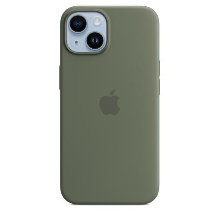 Чехол для iPhone 14 Silicone Case with MagSafe - Olive Чехол для iPhone 14 Silicone Case with MagSafe - Olive