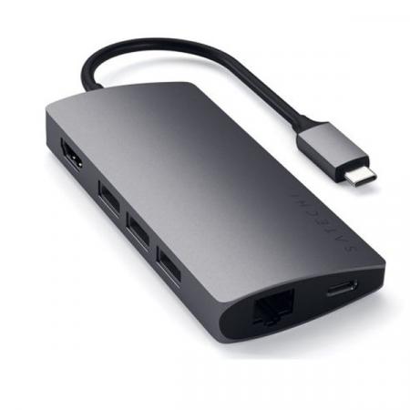 USB-концентратор Satechi Aluminum Multi-Port Adapter V2, Space Gray USB-концентратор Satechi Aluminum Multi-Port Adapter V2, Space Gray