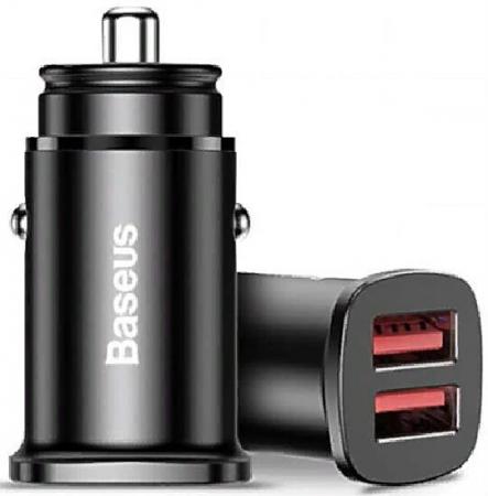 Автомобильное зарядное устройство Baseus Square 30W Dual QC3.0 Quick Car Charger Автомобильное зарядное устройство Baseus Square 30W Dual QC3.0 Quick Car Charger