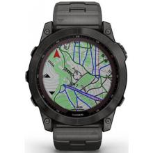 Garmin Fenix 7x Sapphire Solar Carbon Gray DLC Titanium / Carbon Grey DLC Vented Titanium Band Garmin Fenix 7x Sapphire Solar Carbon Gray DLC Titanium / Carbon Grey DLC Vented Titanium Band