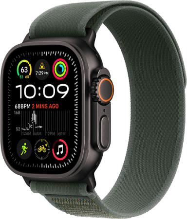 Apple Watch Ultra 2 (2024) 49mm Black Titanium Case with Green Trail Loop (S/M) Apple Watch Ultra 2 (2024) 49mm Black Titanium Case with Green Trail Loop (S/M)