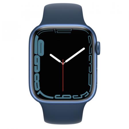 Apple Watch S7 45mm Blue Aluminum Case / Abyss Blue Sport Band Apple Watch S7 45mm Blue Aluminum Case / Abyss Blue Sport Band
