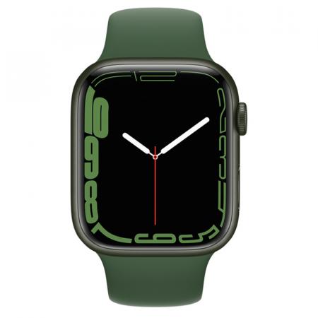 Apple Watch S7 45mm Green Aluminum Case / Clover Sport Band Apple Watch S7 45mm Green Aluminum Case / Clover Sport Band