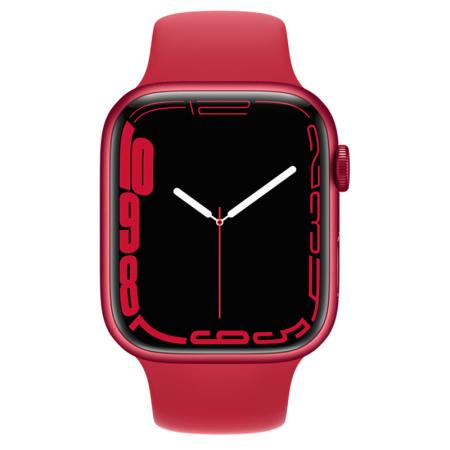 Apple Watch S7 41mm Red Aluminum Case / Red Sport Band Apple Watch S7 41mm Red Aluminum Case / Red Sport Band