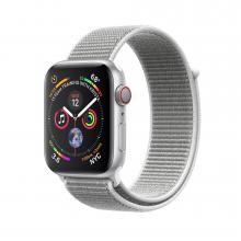 Apple Watch Silver  Series 4 44mm GPS+Cellular Aluminum Case with Seashell Sport Loop Apple Watch Silver  Series 4 44mm GPS+Cellular Aluminum Case with Seashell Sport Loop