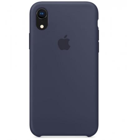 Силиконовый чехол для iPhone XR, тёмно-синий Силиконовый чехол для iPhone XR, тёмно-синий