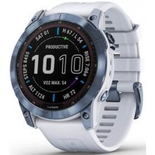 Garmin Fenix 7x Sapphire Solar Mineral Blue DLC Titanium / Whitestone Band Garmin Fenix 7x Sapphire Solar Mineral Blue DLC Titanium / Whitestone Band