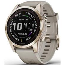 Garmin Fenix 7s Sapphire Solar Cream Gold Titanium / Light Sand Band Garmin Fenix 7s Sapphire Solar Cream Gold Titanium / Light Sand Band