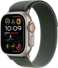 Apple Watch Ultra 2 (2024) 49mm Natural Titanium Case with Green Trail Loop (S/M) Apple Watch Ultra 2 (2024) 49mm Natural Titanium Case with Green Trail Loop (S/M)