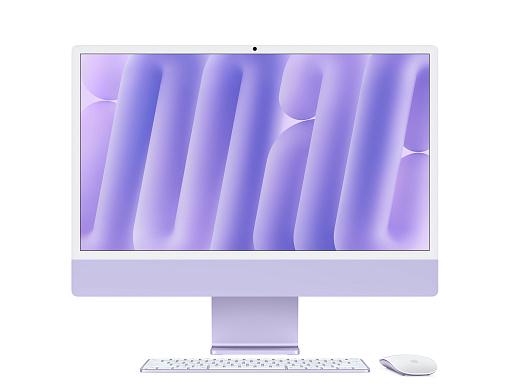 Моноблок Apple iMac 24 Retina 4,5K (M4, 10C CPU/10C GPU, 2024), 16 Гб, 512 Гб SSD, фиолетовый (MWV73) Моноблок Apple iMac 24 Retina 4,5K (M4, 10C CPU/10C GPU, 2024), 16 Гб, 512 Гб SSD, фиолетовый (MWV73)