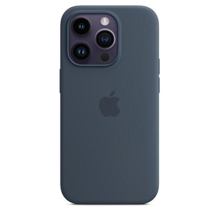 Силиконовый чехол MagSafe для iPhone 14 Pro - Storm Blue (MPTF3) Силиконовый чехол MagSafe для iPhone 14 Pro - Storm Blue (MPTF3)
