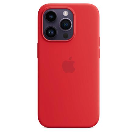 Силиконовый чехол MagSafe для iPhone 14 Pro - (PRODUCT)RED MPTG3 Силиконовый чехол MagSafe для iPhone 14 Pro - (PRODUCT)RED MPTG3
