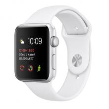 Apple Watch Series 1 38mm Silver Aluminum Case with White Sport Band Apple Watch Series 1 38mm Silver Aluminum Case with White Sport Band