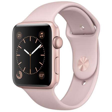 Apple Watch Series 2 42mm Rose Gold Aluminum Case with Pink Sand Sport Band Apple Watch Series 2 42mm Rose Gold Aluminum Case with Pink Sand Sport Band