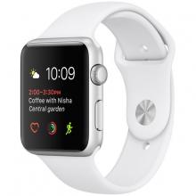 Apple Watch Series 2 42mm Silver Aluminum Case with White Sport Band Apple Watch Series 2 42mm Silver Aluminum Case with White Sport Band
