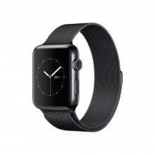 Apple Watch Series 2 42mm Space Black Stainless Steel Case with Space Black Milanese Loop Apple Watch Series 2 42mm Space Black Stainless Steel Case with Space Black Milanese Loop