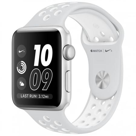 Apple Watch Series 2 Nike+ 38mm Silver Aluminum Case with Pure Platinum/White Nike Sport Band Apple Watch Series 2 Nike+ 38mm Silver Aluminum Case with Pure Platinum/White Nike Sport Band