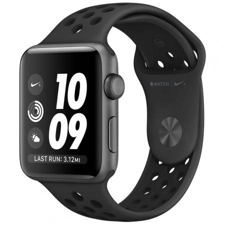 Apple Watch Series 2 Nike+ 38mm Space Gray Aluminum Case with Anthracite/Black Nike Sport Band Apple Watch Series 2 Nike+ 38mm Space Gray Aluminum Case with Anthracite/Black Nike Sport Band