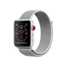 Apple Watch Series 3 42mm GPS+Cellular Silver Aluminum Case with Seashell Sport Loop Apple Watch Series 3 42mm GPS+Cellular Silver Aluminum Case with Seashell Sport Loop