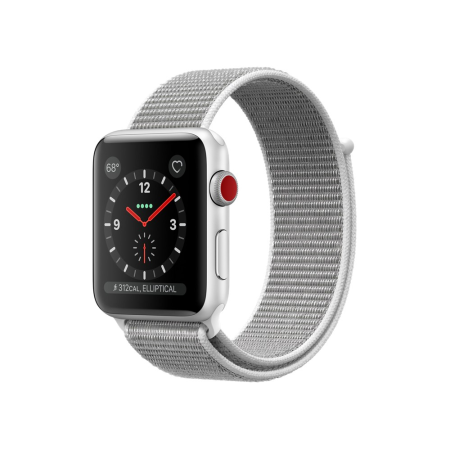 Apple Watch Series 3 42mm GPS+Cellular Silver Aluminum Case with Seashell Sport Loop Apple Watch Series 3 42mm GPS+Cellular Silver Aluminum Case with Seashell Sport Loop