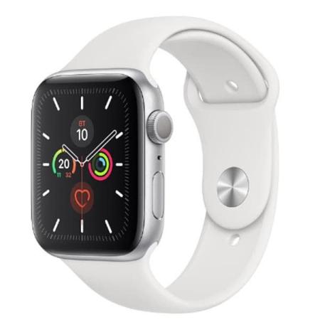Apple Watch 5 40mm Silver Aluminum Case with White Sport Band Apple Watch 5 40mm Silver Aluminum Case with White Sport Band