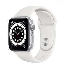 Apple Watch 6 40mm GPS Silver Aluminum Case with White Sport Band Apple Watch 6 40mm GPS Silver Aluminum Case with White Sport Band