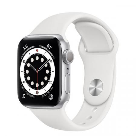 Apple Watch 6 40mm GPS Silver Aluminum Case with White Sport Band Apple Watch 6 40mm GPS Silver Aluminum Case with White Sport Band