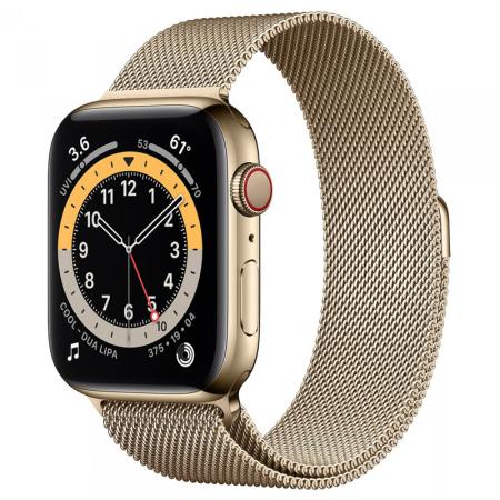 Apple Watch Series 6 40mm GPS+Cellular Gold Stainless Steel Case with Milanese Loop Apple Watch Series 6 40mm GPS+Cellular Gold Stainless Steel Case with Milanese Loop