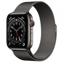 Apple Watch Series 6 44mm GPS+Cellular Graphite Stainless Steel Case with Graphite Milanese Loop Apple Watch Series 6 44mm GPS+Cellular Graphite Stainless Steel Case with Graphite Milanese Loop