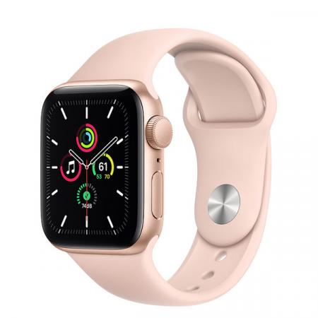 Apple Watch SE 44mm GPS Gold Aluminum Case with Rose Gold Sport Band Apple Watch SE 44mm GPS Gold Aluminum Case with Rose Gold Sport Band