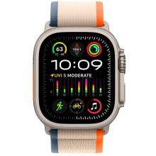 Apple Watch Ultra 2, 49мм, корпус из титана, ремешок Trail цвета «оранжевый/бежевый» Apple Watch Ultra 2, 49мм, корпус из титана, ремешок Trail цвета «оранжевый/бежевый»