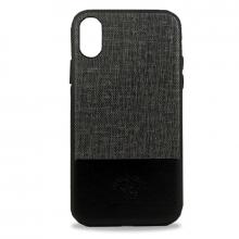 Чехол для iPhone X Santa Barbara Virtuoso силикон+кожа (Черный) Чехол для iPhone X Santa Barbara Virtuoso силикон+кожа (Черный)