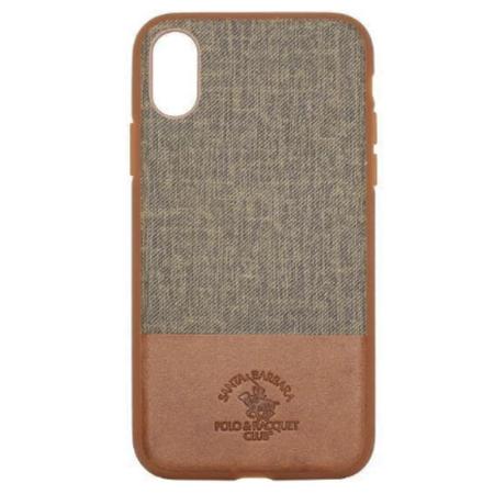 Чехол для iPhone X Santa Barbara Virtuoso силикон+кожа (Коричневый) Чехол для iPhone X Santa Barbara Virtuoso силикон+кожа (Коричневый)