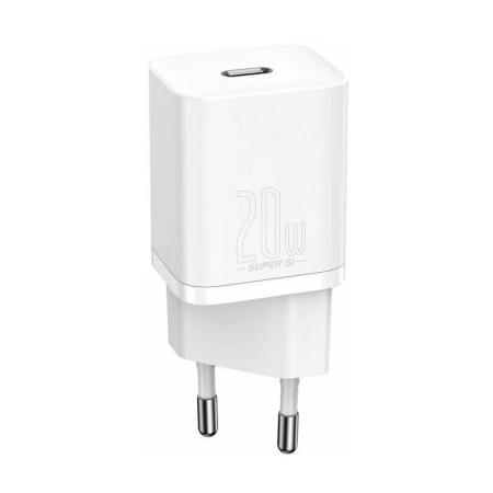 Сетевое зарядное устройство Baseus Super Si Quick Charger 1C 20W White Сетевое зарядное устройство Baseus Super Si Quick Charger 1C 20W White