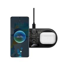 Беспроводное зарядное устройство BASEUS Digital LED Display 2 in 1 Беспроводное зарядное устройство BASEUS Digital LED Display 2 in 1