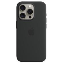Чехол iPhone 15 Pro Silicone Case with MagSafe - Black Чехол iPhone 15 Pro Silicone Case with MagSafe - Black