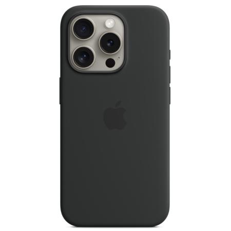 Чехол iPhone 15 Pro Silicone Case with MagSafe - Black Чехол iPhone 15 Pro Silicone Case with MagSafe - Black